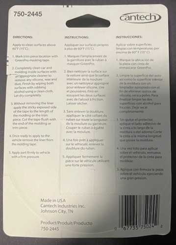 Cantech Extra Bond Molding Tape