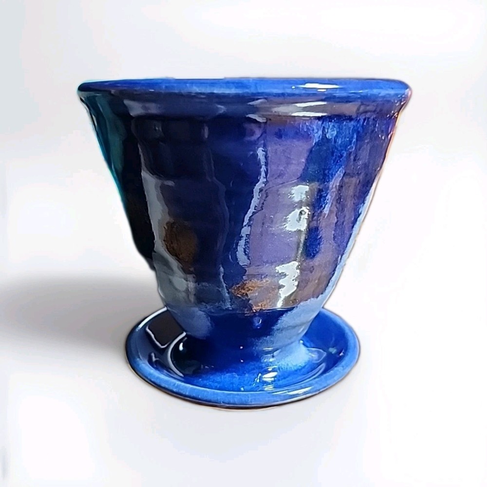 Coffee Pour-over Drip Filter Handmade Pottery Camping Personal Brew Pot Cone
