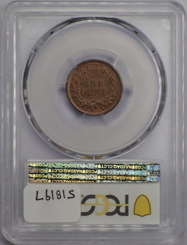 1880 1c Indian Head Cent - PCGS MS 64 RB