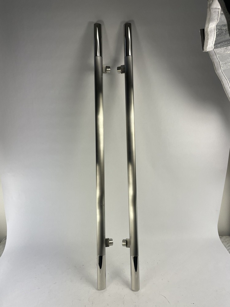 Elmes Door 47" Pull Polished Brush Stainless steel Handles 2 Pack