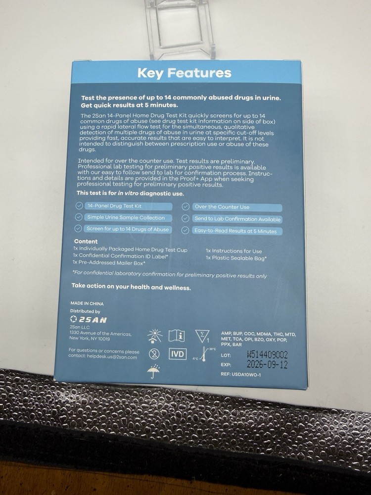 2San 14 Panel Home Drug Test Kit