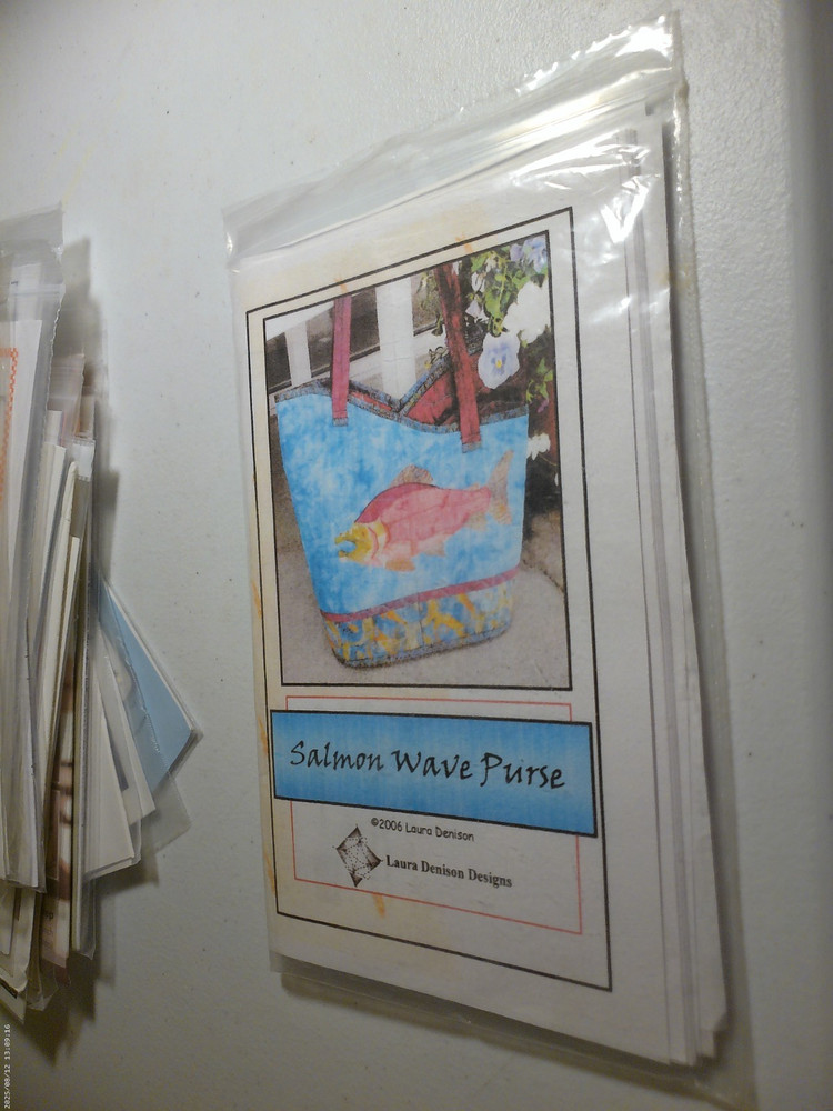 Laura Denison designs Salmon Wave Purse