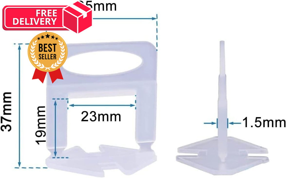 Tile Leveling System Clips 1/16" 2000 tile clips, 2000-tile
