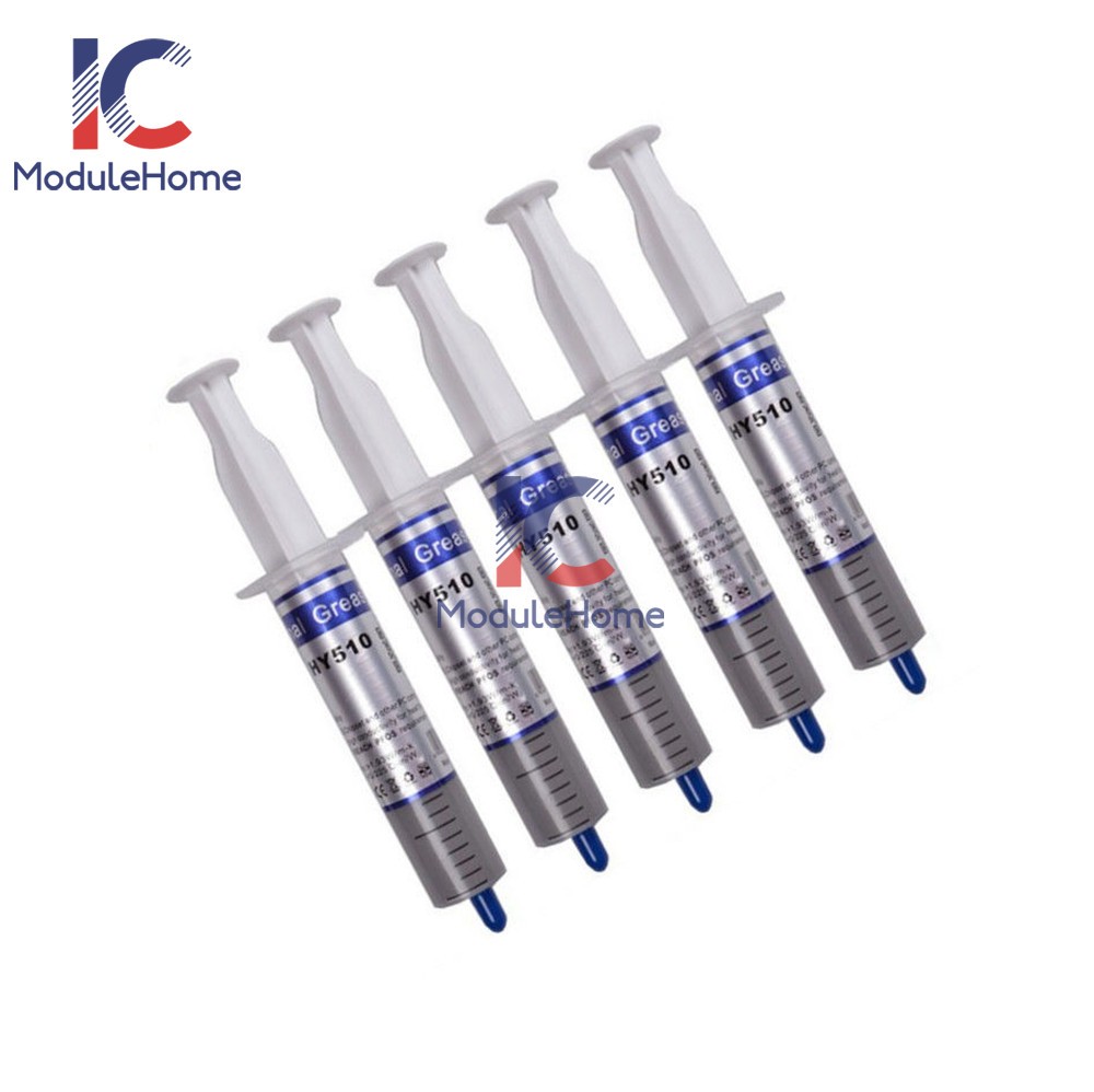 (10-pack) Grey Thermal Grease CPU Heatsink Compound Paste Syringe 10X