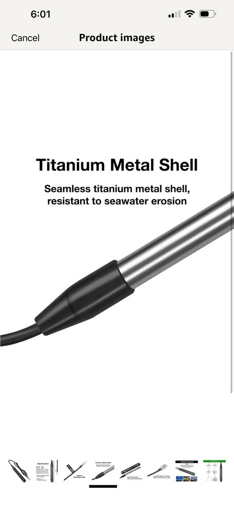 GRILLME 1300W Titanium Fully SubmersibleElectric Immersion Water Heater