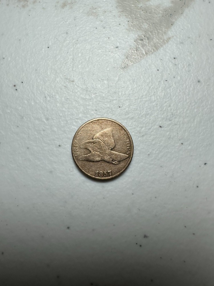 USA Flying Eagle Cent 1857 Rare Coin