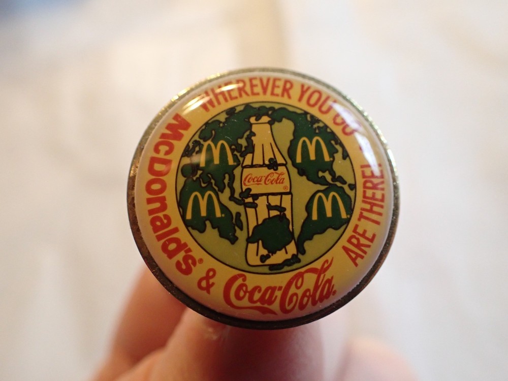 McDonalds Coca Cola World Enamel Lapel Pin NICE