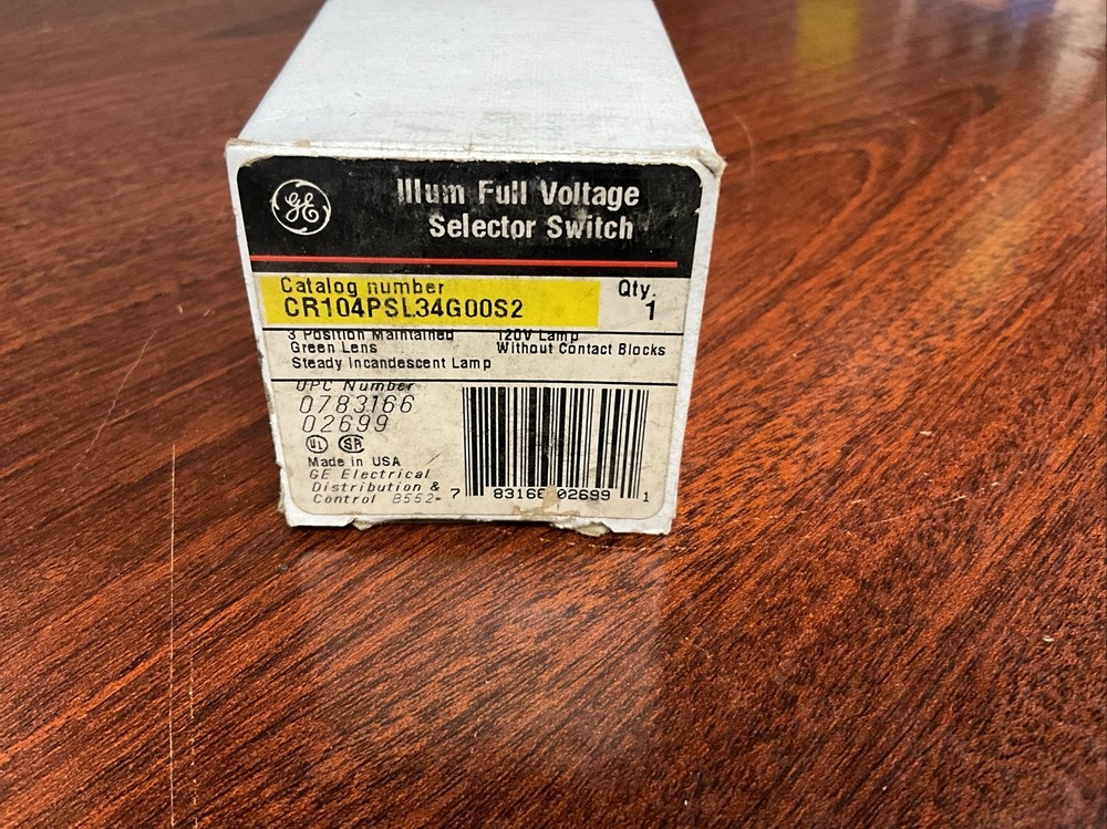 GE Selector Switch 3Pos Green | CR104PSL34G00S2 |