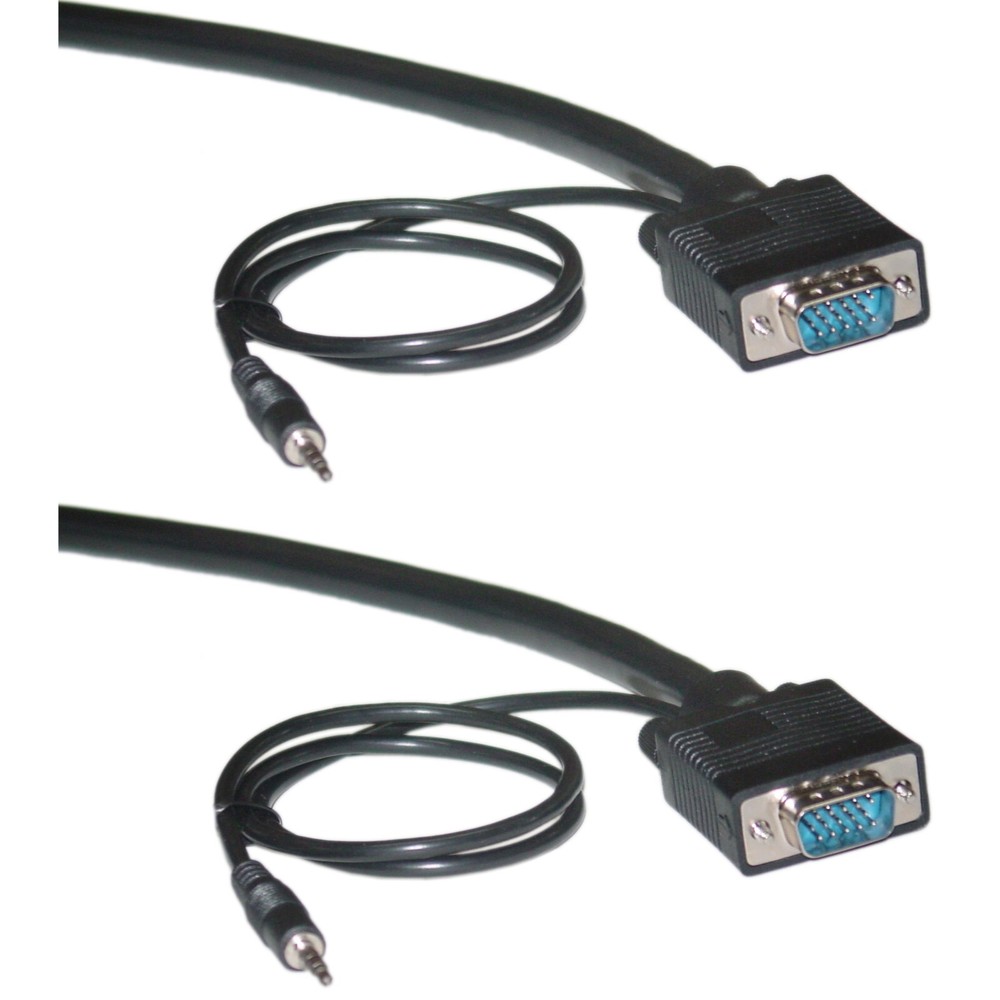 3ft Shielded SVGA Cable with 3.5mm Audio, Double Shielded  10H1-29103