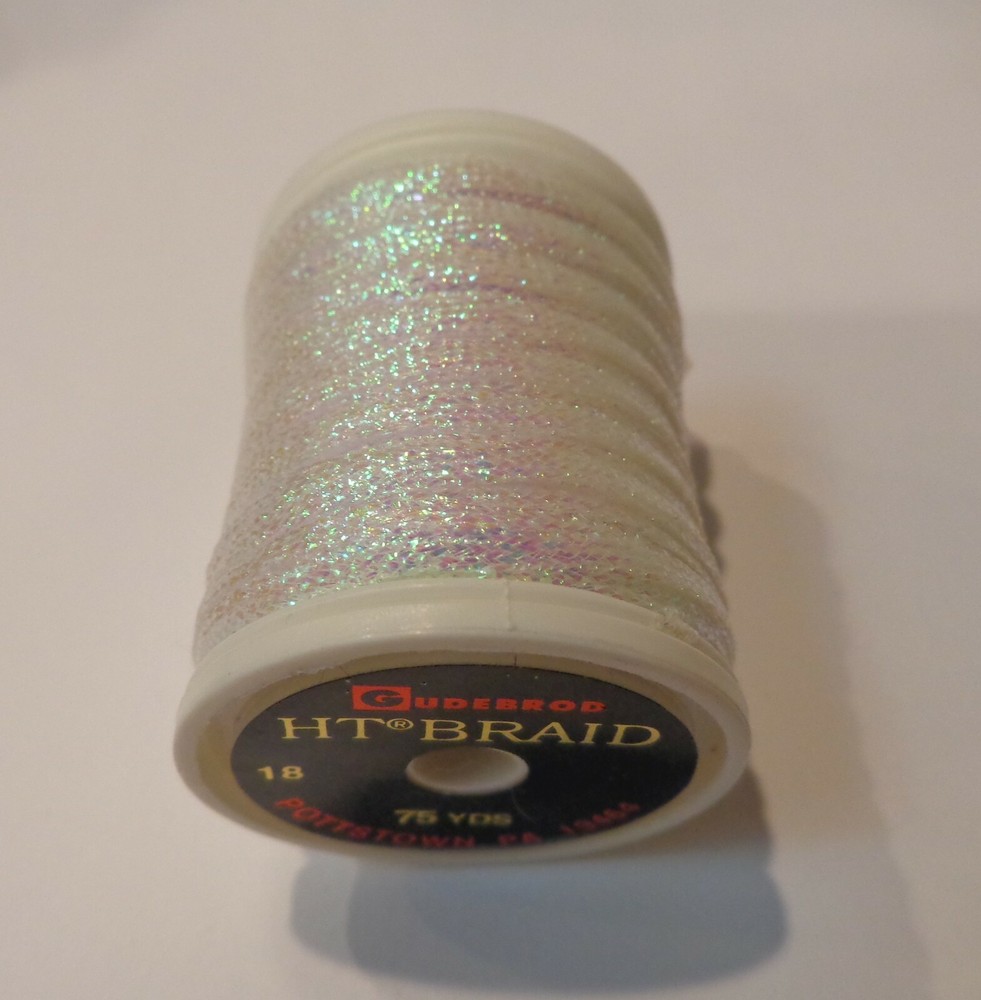 New Gudebrod HT Flat Braid 75yd Metallic Custom Rod Building Thread 515MD CHOOSE