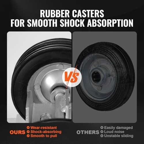 Heavy Duty Sliding Gate Kit - 6" Rolling Hardware, 600 lbs Capacity, C-Type Whee