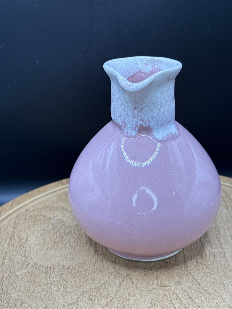 Pink Drip Glaze Ceramic Pitcher