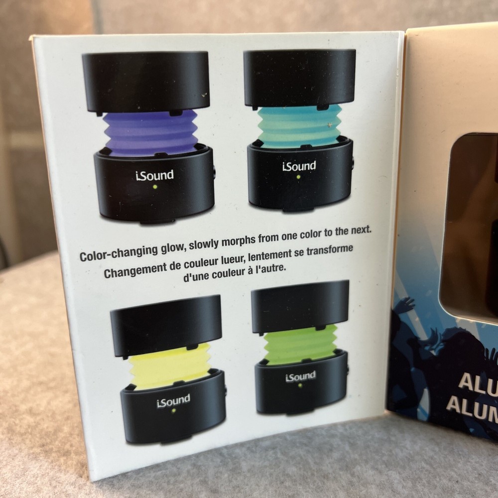 iSound Fire Waves Color Changing Bluetooth Speaker Black & Red