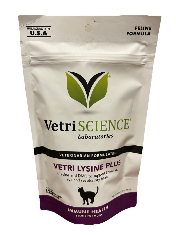 VetriScience Vetri Lysine Plus Immune Supplement for Cats 120 Chews