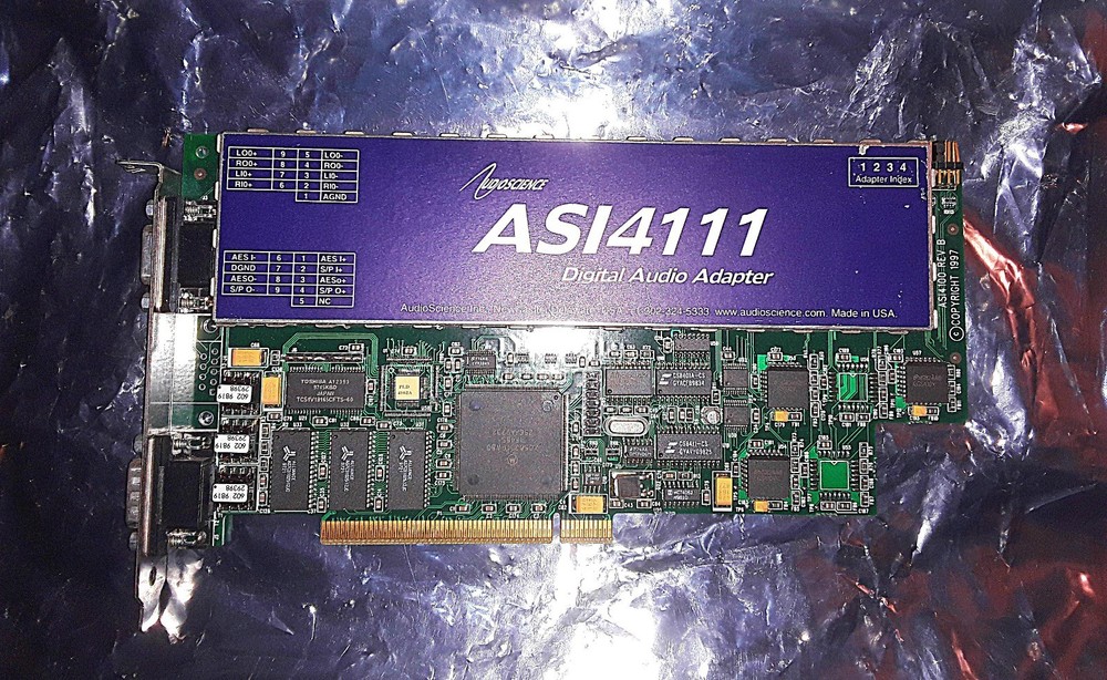 AUDIOSCIENCE ASI4111 Digital Audio Broadcast Card