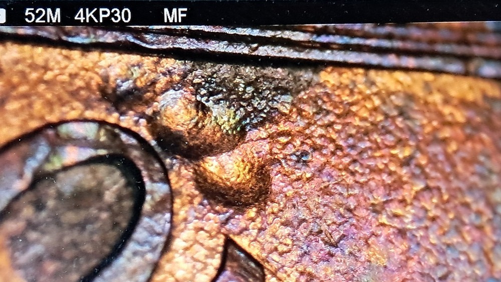 PAW PRINT MINT ERROR OR POST MINT DAMAGE?MACHINE DOUBLING, THIN COPPER LAYER#519