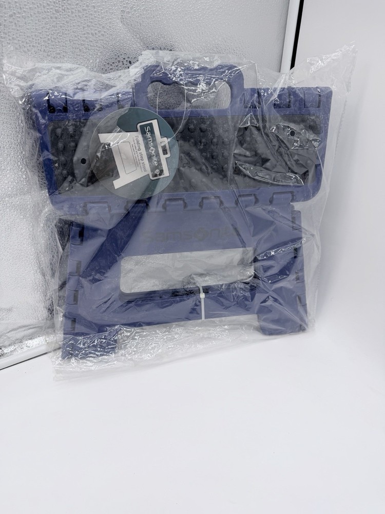 Rare Samsonite Folding Step Stool Antiskid Rubber Collapsible Nos W Tag