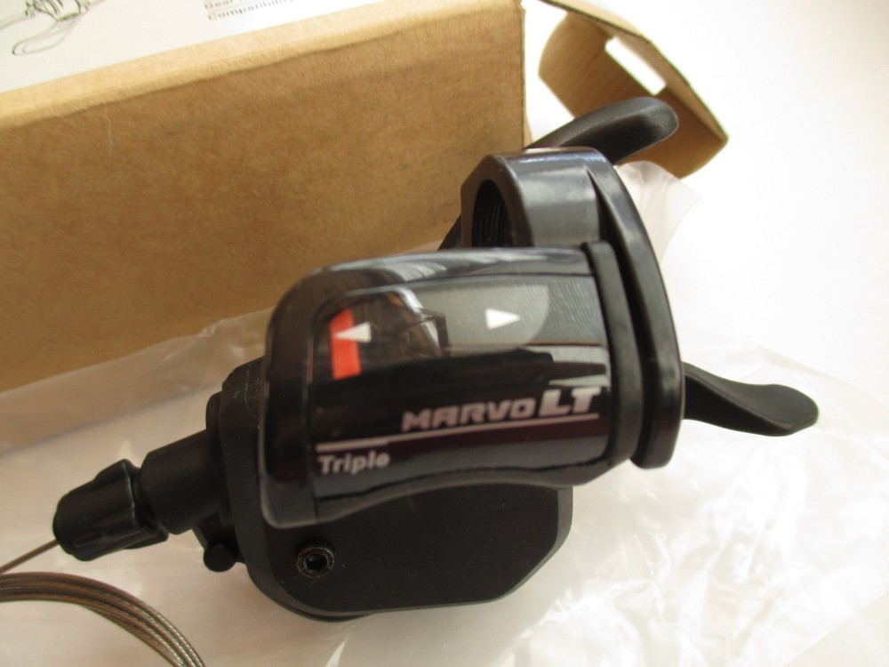 microSHIFT MarvoLT Flat Bar Xpress Trigger Shifter Left, Triple. Fits Shimano