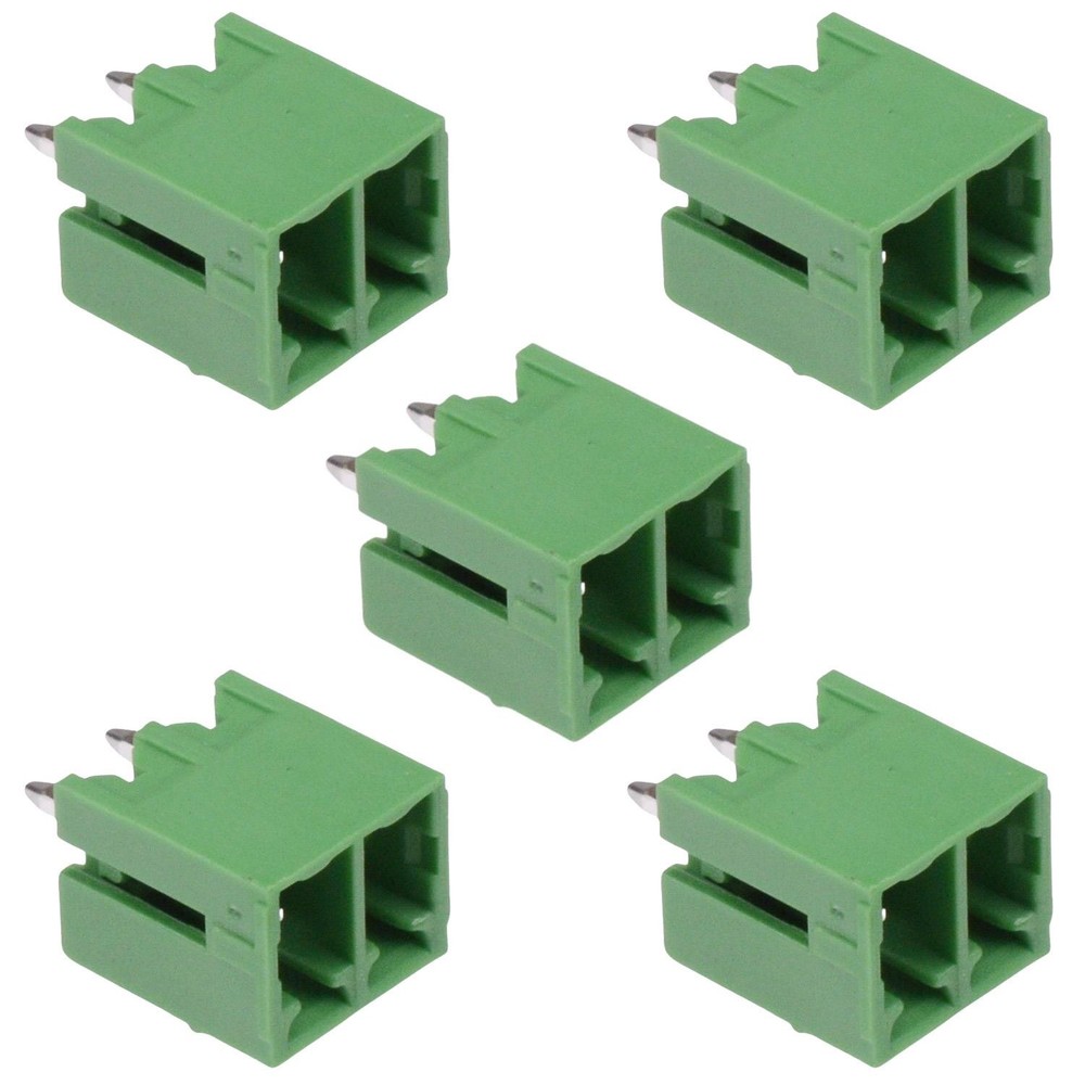 5 x 2-Way 3.81mm Vertical Closed Header 8A 300V
