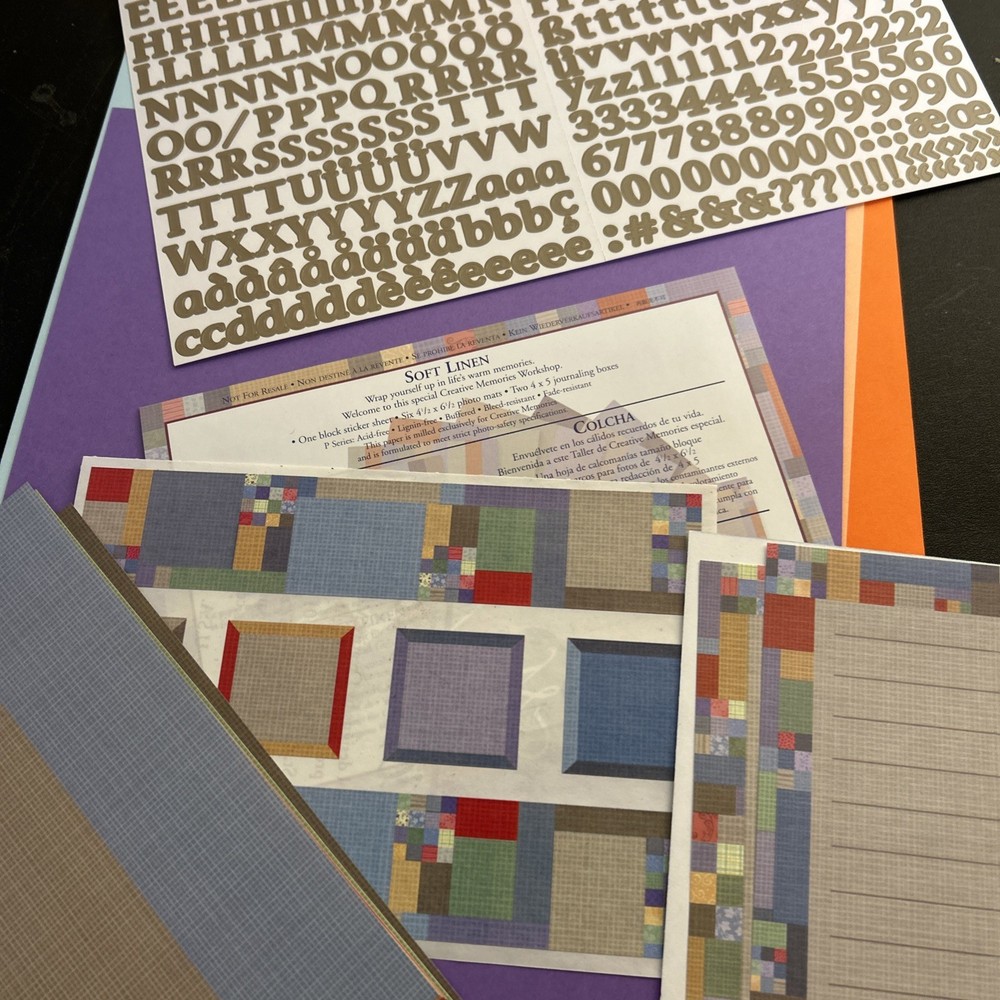 Scrapbooking Paper Stickers Quilting