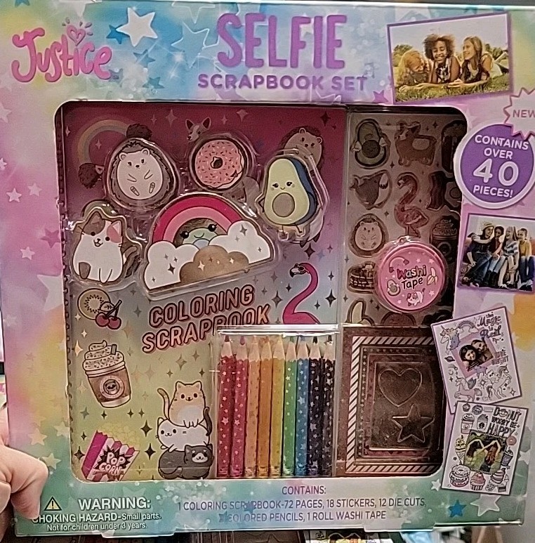 Justice selfie scrapbook set New