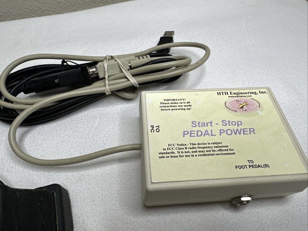 HTH Engineering HDP-2 Dictation Transcriber Foot Pedal Controller -UNTESTED