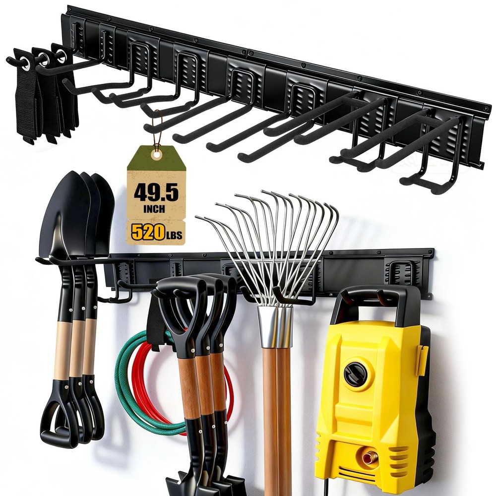 14Pack Garage Tool Organizer Wall Mount, 49.5'' 49.5''-14Pack
