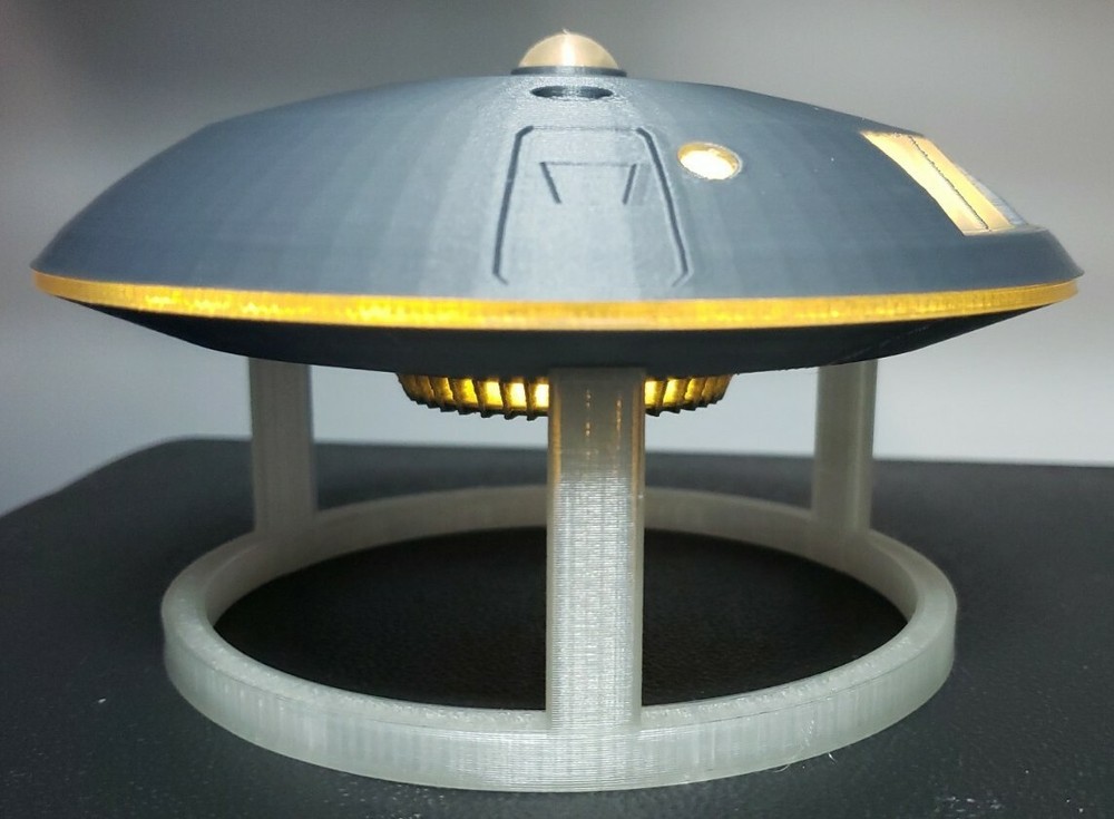 Jupiter 2 in Flight [from Lost in Space] - Medium - with stand and lights
