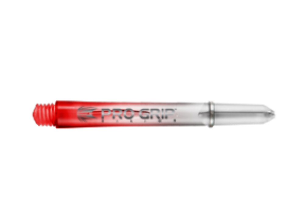 Target Pro Grip Vision Shafts - Clear Red Intermediate