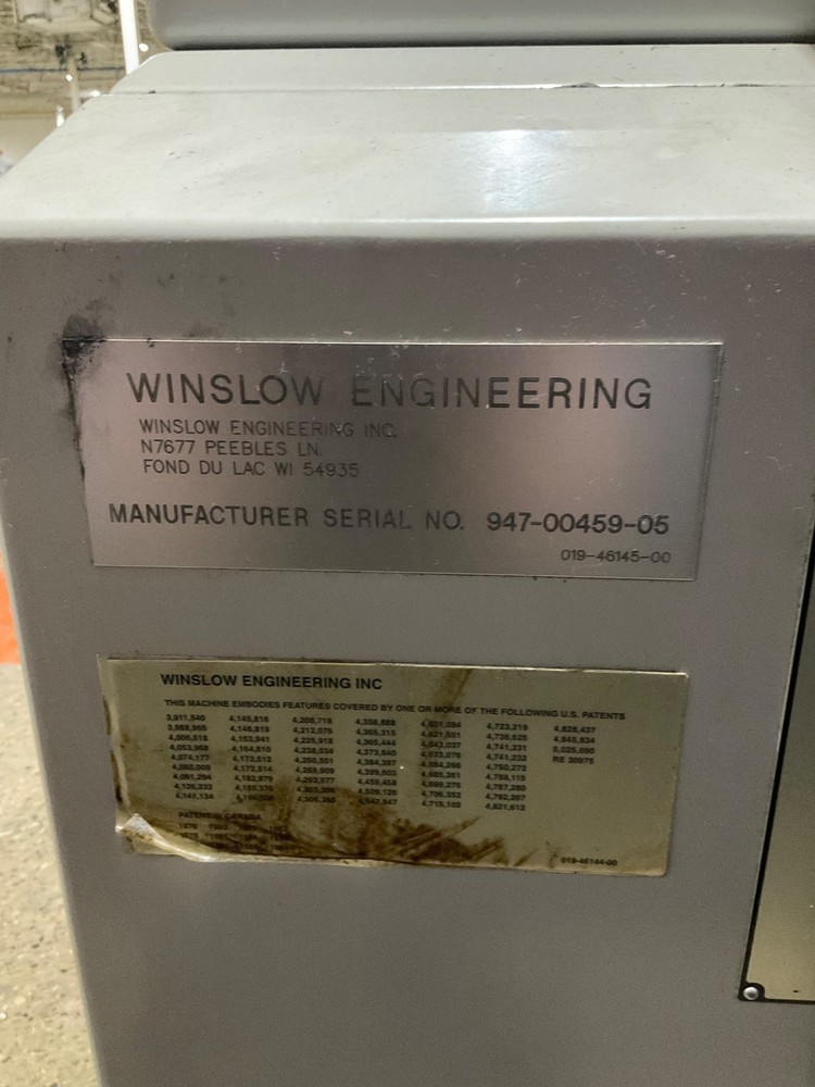 WINSLOW ENGINEERING E300 DRILL POINT GRINDER USED