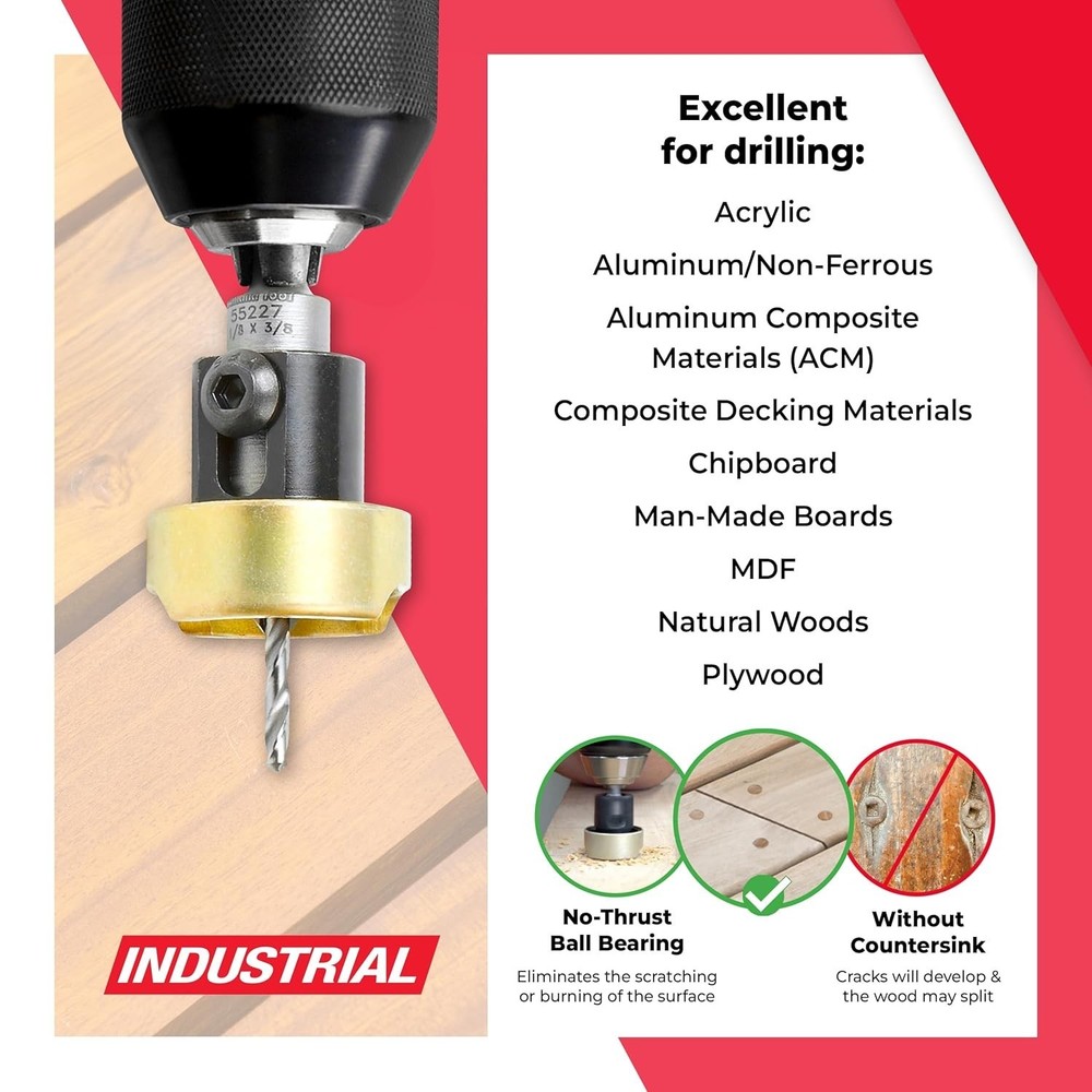 Amana Tool Carbide Countersink Set 3/8"