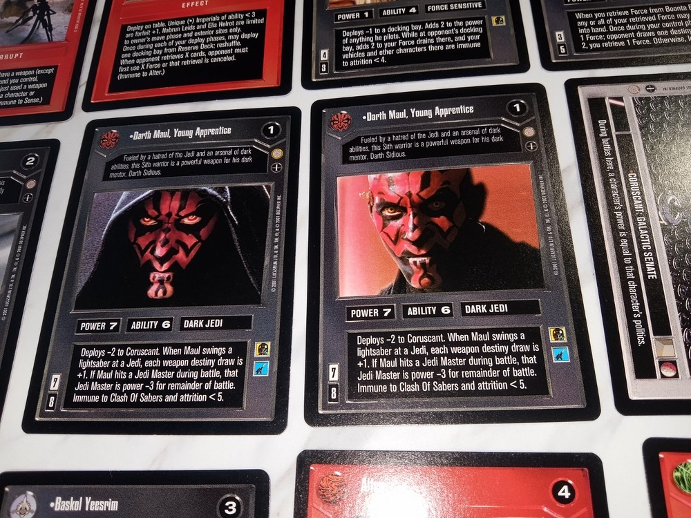 Star Wars CCG Coruscant Complete Set (Base + Rules + Checklists + All AIs) READ