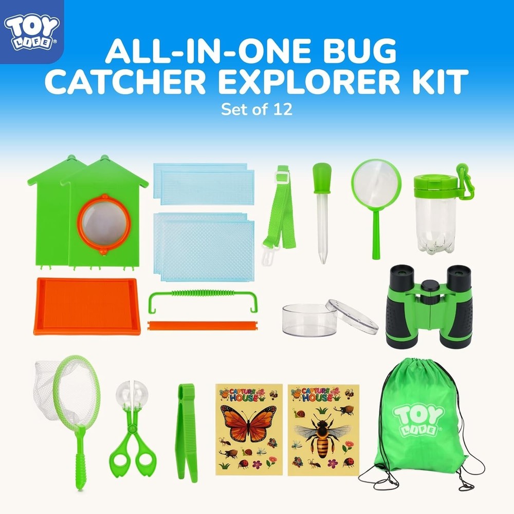 Bug Catcher for Kids, Bug Catching Kit Kids Explorer Kit with Bug Net, Catchi...
