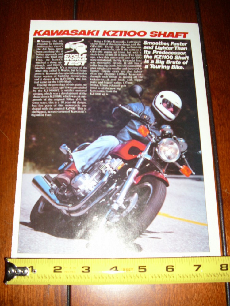 1982 KAWASAKI KZ1100 - ORIGINAL ARTICLE