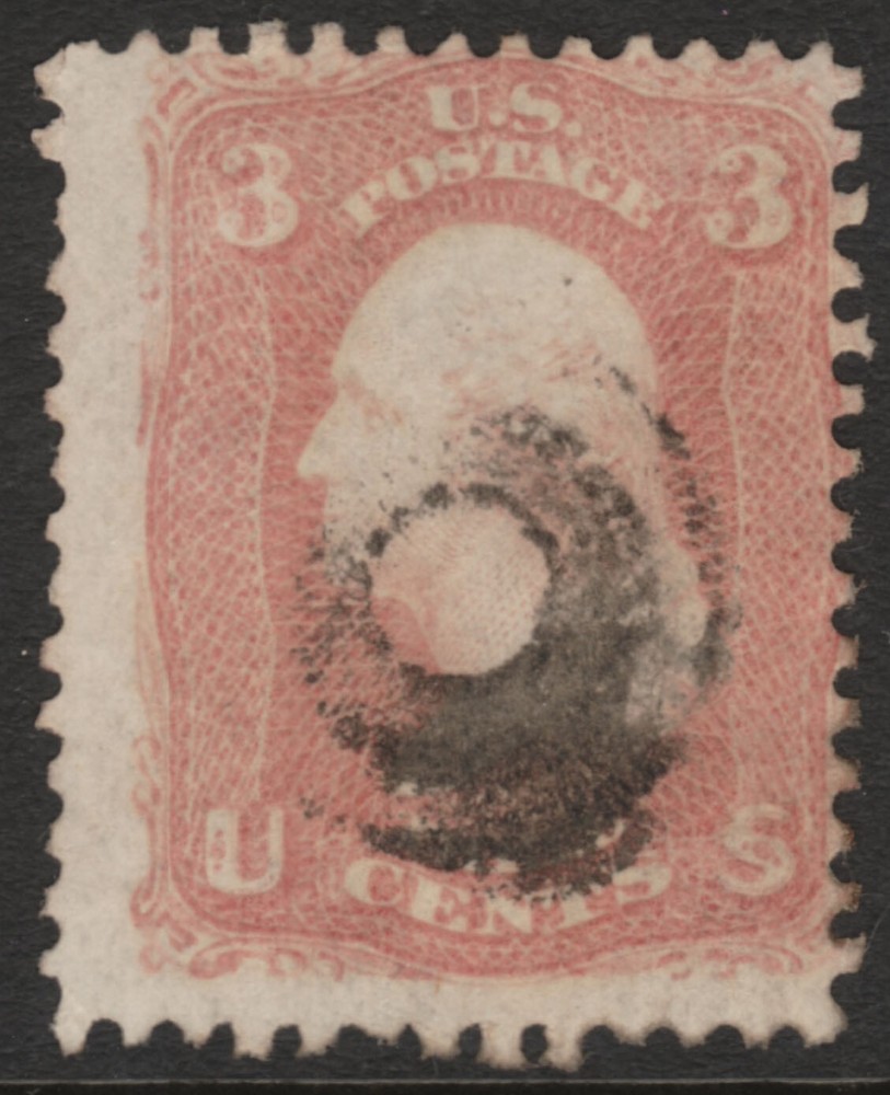 Scott #65 3 Cent 1861-62  Fancy Cancel     65SP23_35
