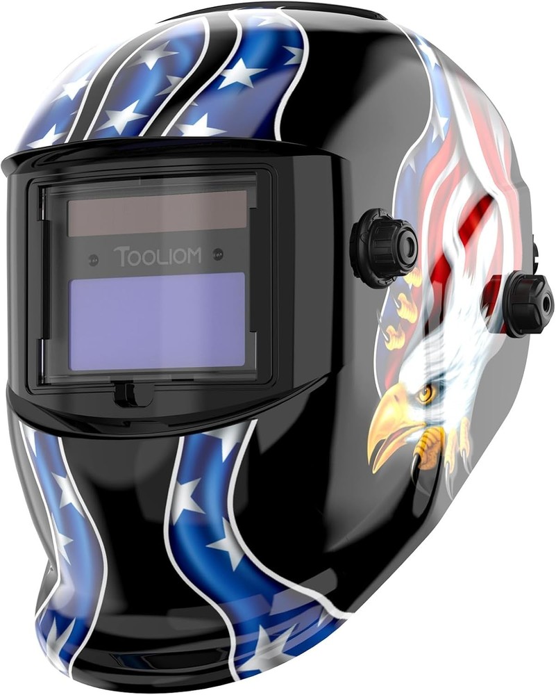 Lightweight Welding Helmet with Solar Technology & True Color Lens - Blue Eagle