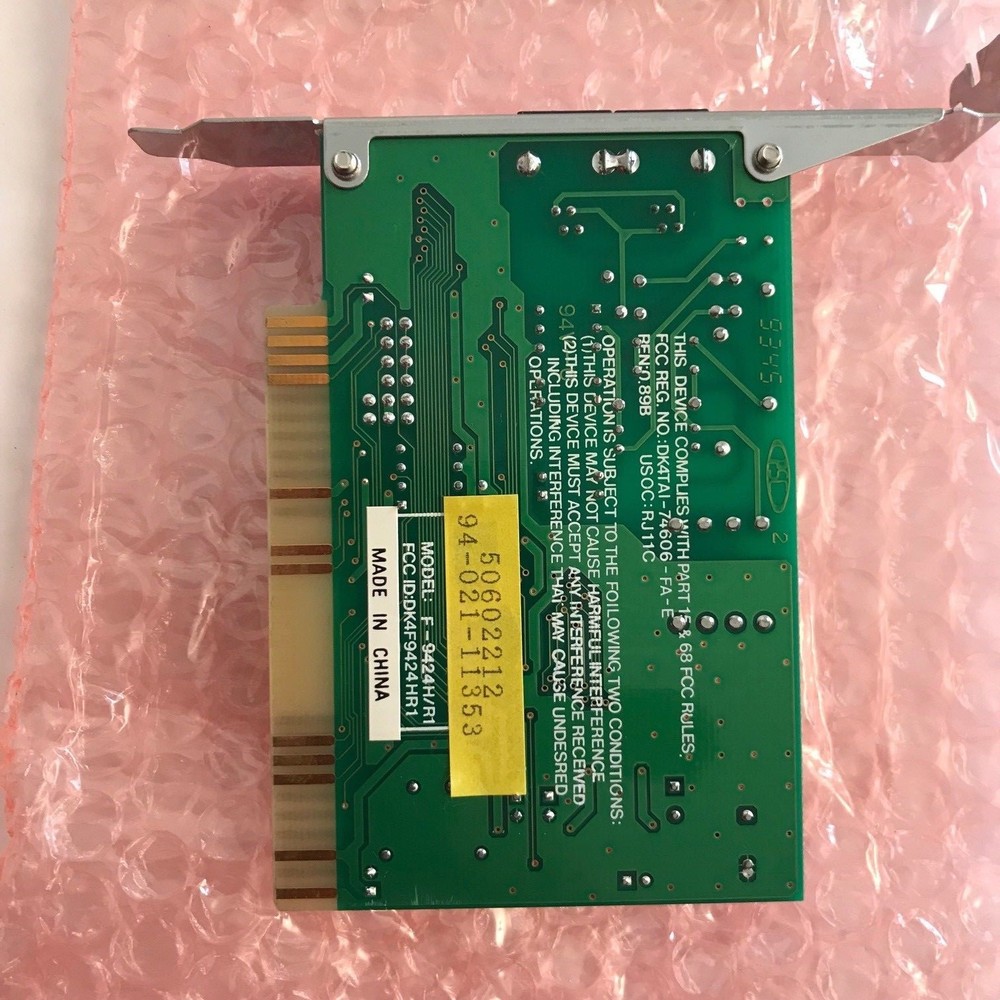 Vintage Best Data Fax 14400 Modem, Internal Version