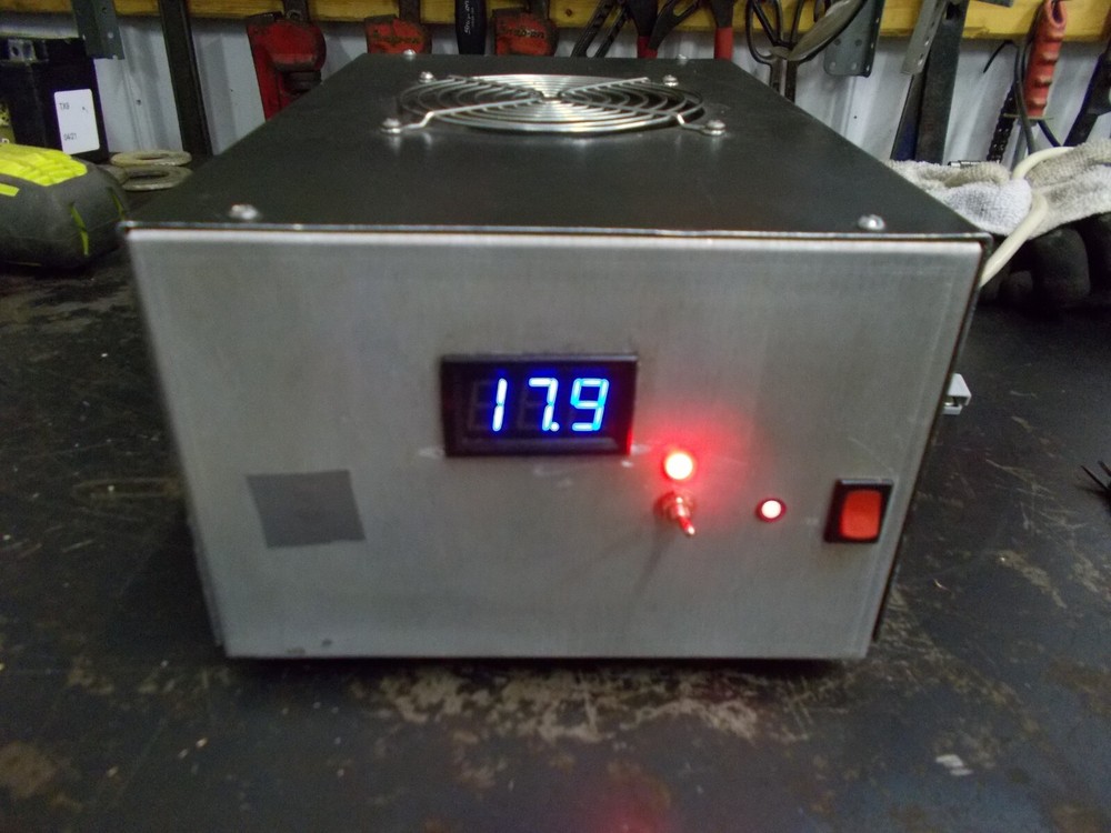 100 AMP HOMEBREW UNREGULATED POWER SUPPLY, WORKS WELL, 110VOLT.
