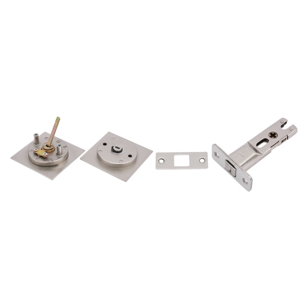 Cavity Sliding door Lock Privacy Function Entry lock Silver Square