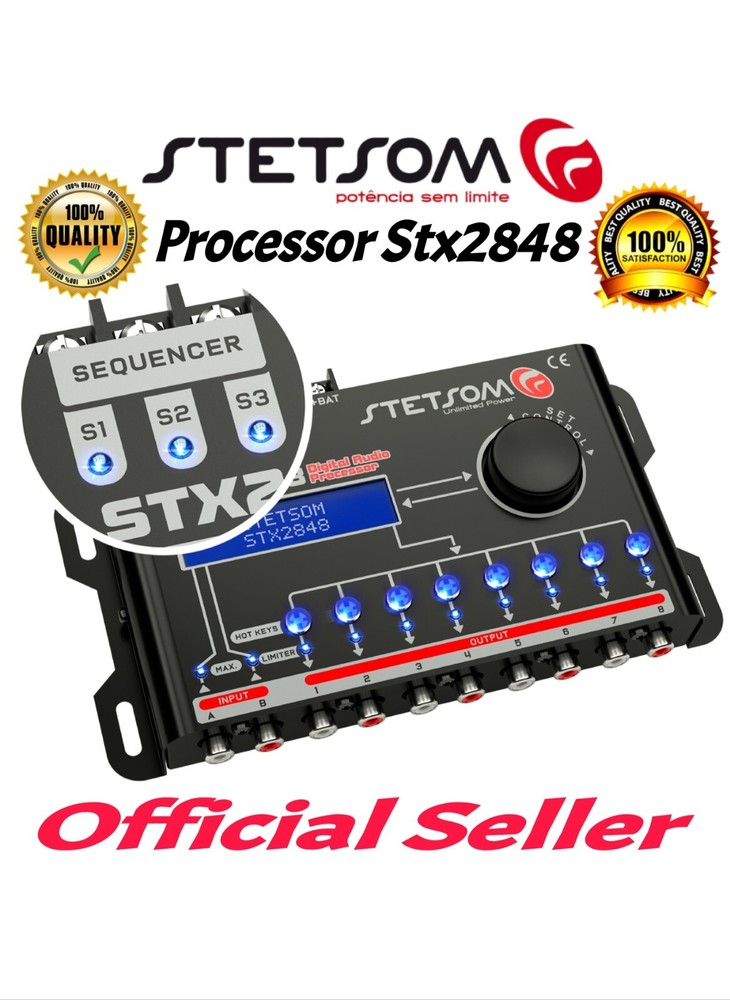 Stetsom STX2848/Digital Audio Processor/Dsp Crossover 2 Inputs 8 Outputs/Stetsom
