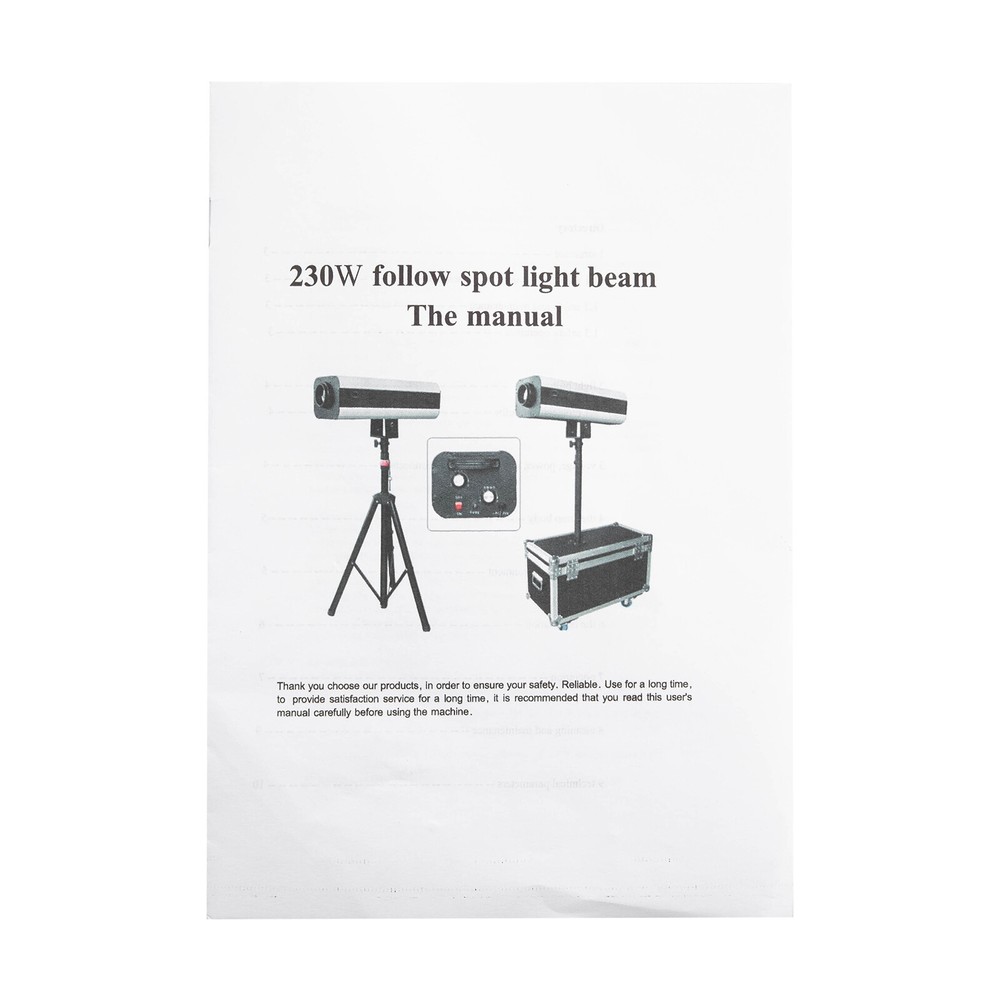 Stage Spotlight Manual Control Adjustable Aperture Follow Spot Light W/ Tripod