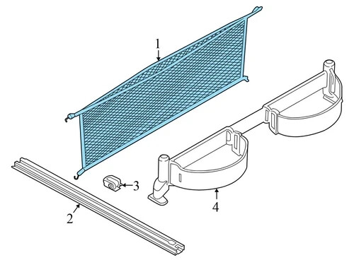 2019-2025 BMW X7 - Trunk / Cargo Storage NET 7332111