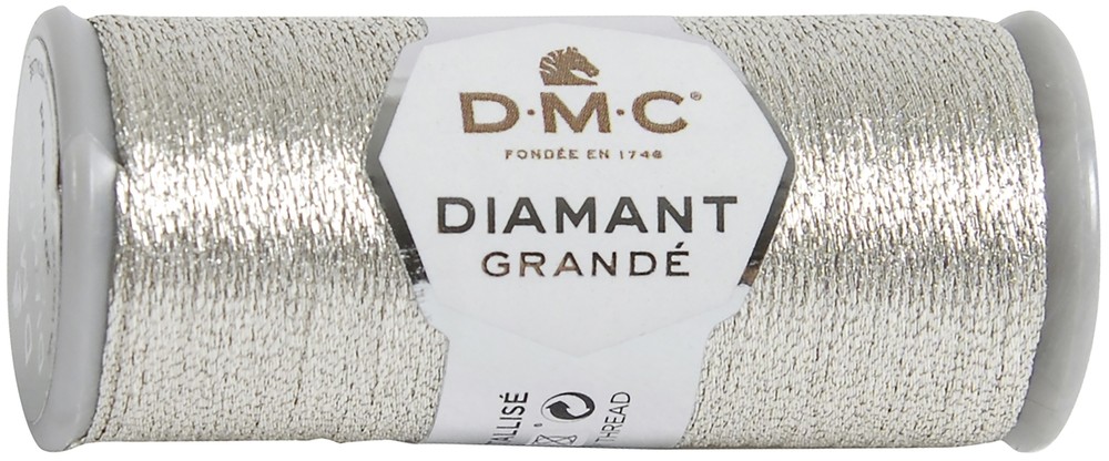 DMC Diamant Grande Metallic Thread 21.8yd-Light Silver