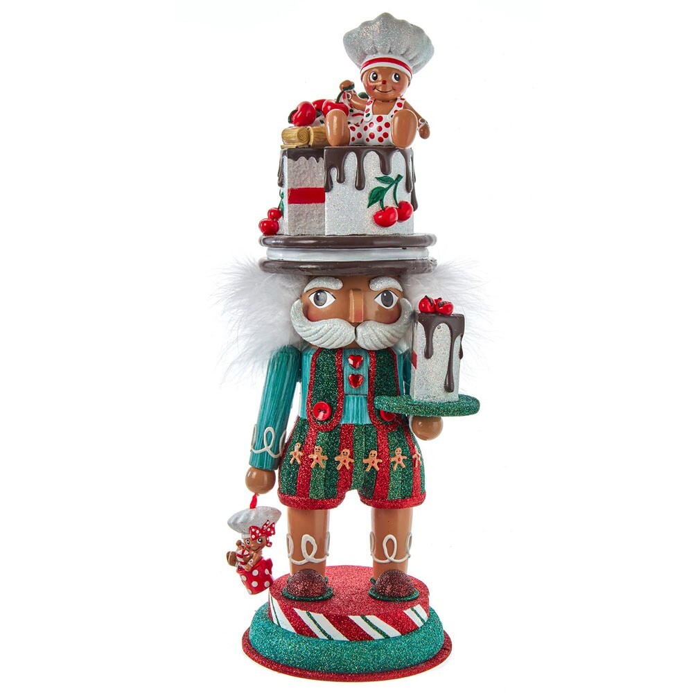 Kurt Adler 15"  Hollywood Nutcrackers™ Gingerbread Baker Nutcracker HA0604