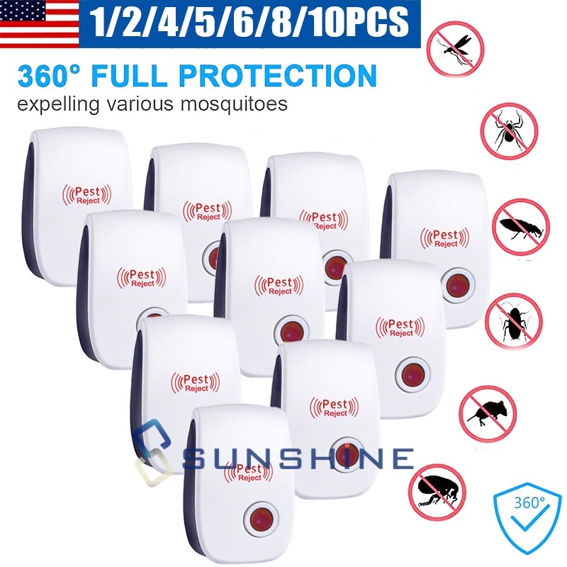 ELECTRONIC ULTRASONIC PEST REPELLER CONTROL RAT COCKROACH ANTS FLIES FLEA