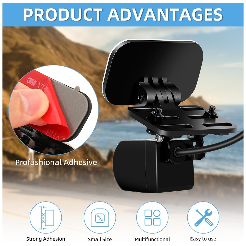 Rear Camera Mount, Dash Cam black