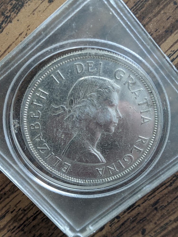 1959 Canada 80% Silver Canadian Silver Dollar *2842