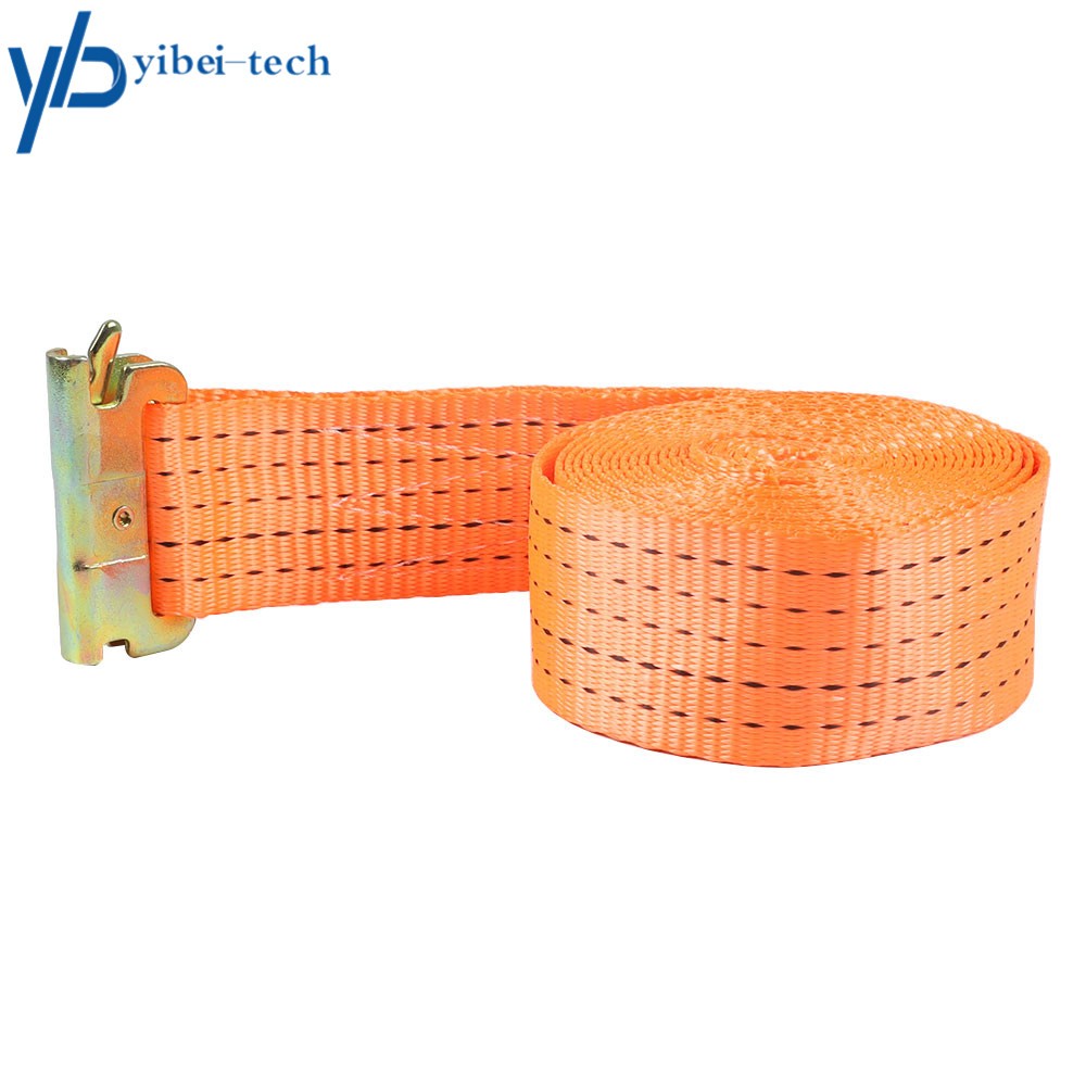 8 Pack 2"×15' Orange E-Track Ratchet 4400 lbs Polyester Heavy Duty Strap