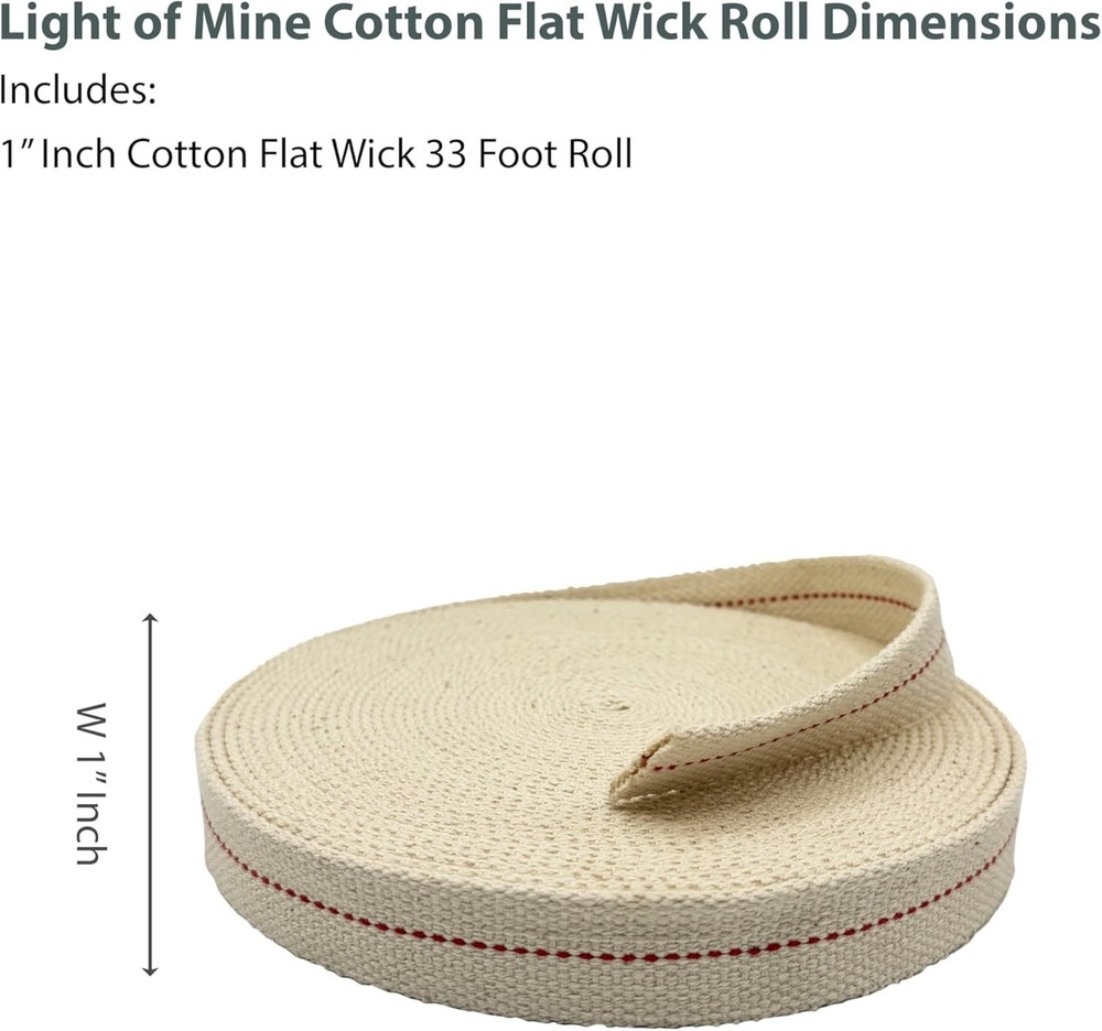 Consistent Bright Flame Wick Roll