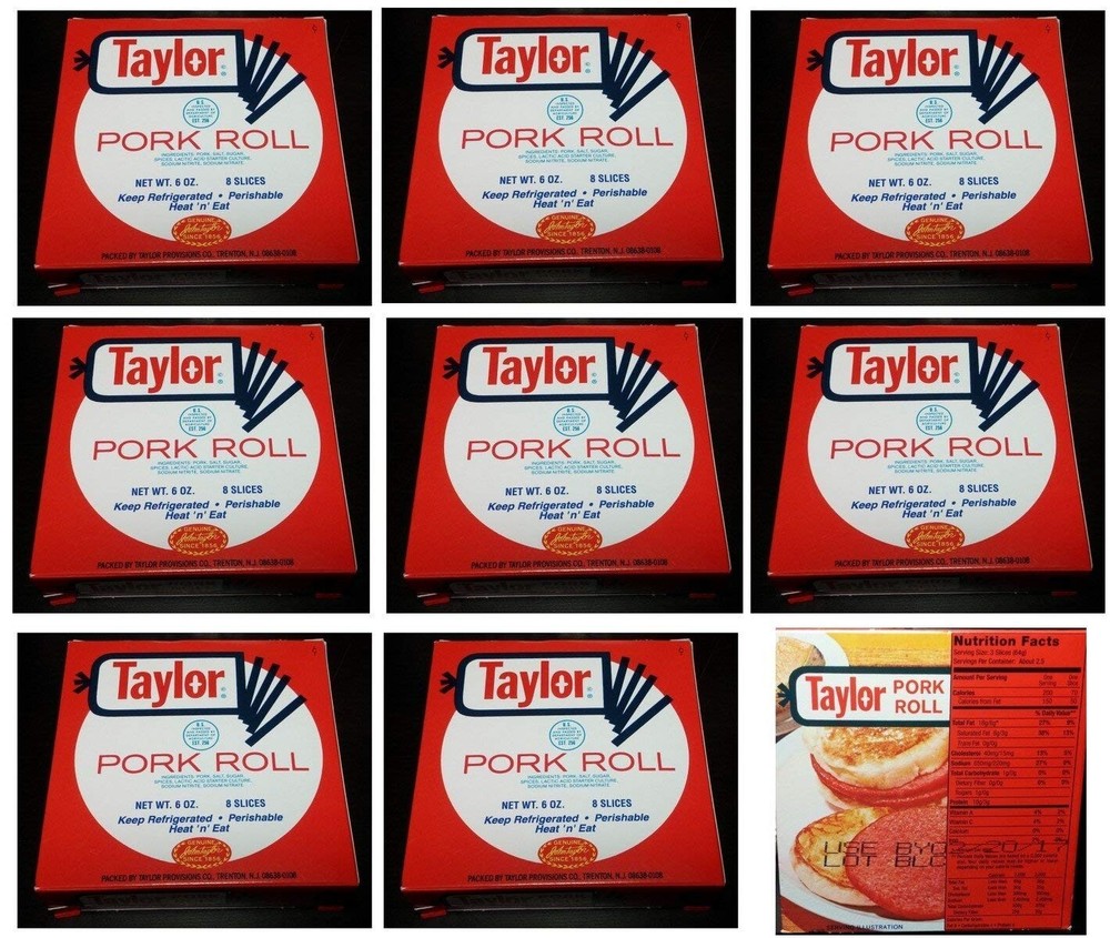 Taylor Pork Roll. Pack 8 x 6 oz. Sliced